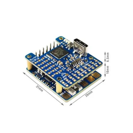 Matek F411-WTE FLIGHT CONTROLLER F411 WTE OSD 2 ~ 6S INAV Barometer für Racing Drone FLYWING Flugzeug